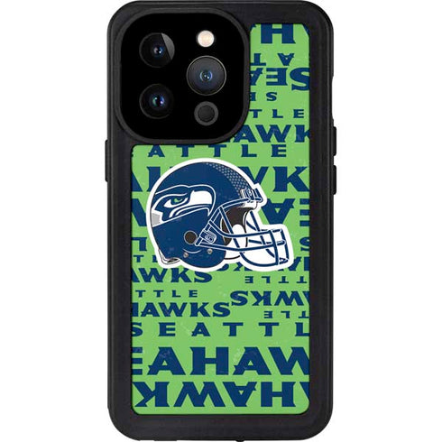 NFL Seattle Seahawks - Blast Green iPhone 15 Pro Waterproof Case