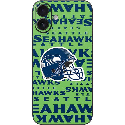 NFL Seattle Seahawks - Blast Green iPhone 16 Plus Skin