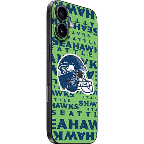 NFL Seattle Seahawks - Blast Green iPhone 16 Plus Skin