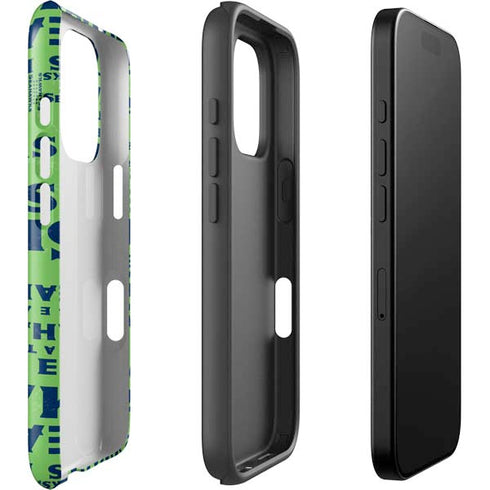 NFL Seattle Seahawks - Blast Green iPhone 16 Pro Impact Case