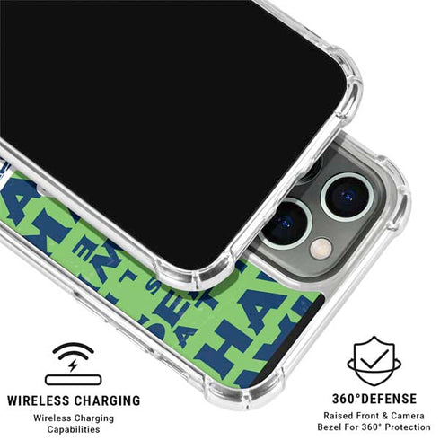 NFL Seattle Seahawks - Blast Green iPhone 16 Pro Max Clear Case