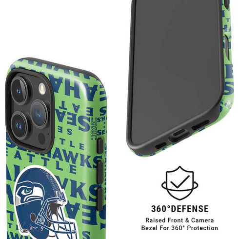 NFL Seattle Seahawks - Blast Green iPhone 16 Pro Max Magsafe Impact Case