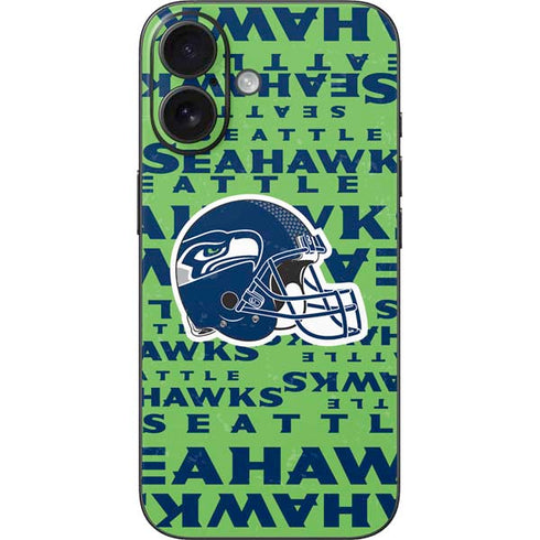 NFL Seattle Seahawks - Blast Green iPhone 16 Skin