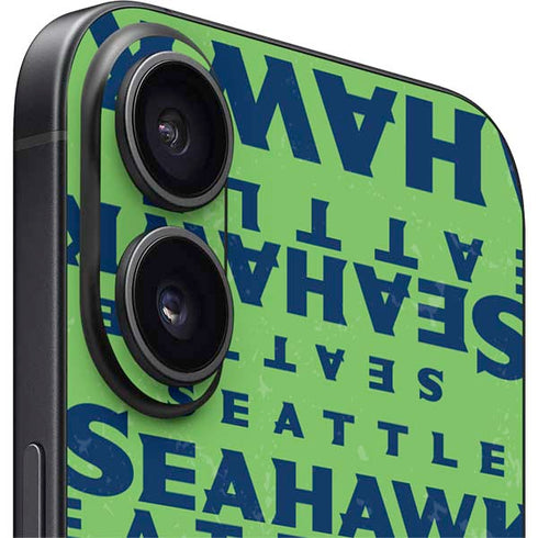 NFL Seattle Seahawks - Blast Green iPhone 16 Skin