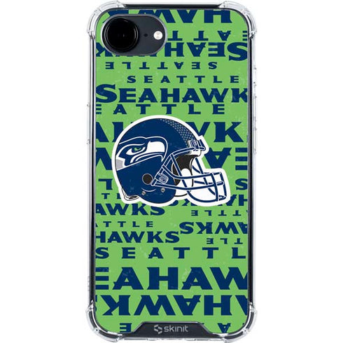 NFL Seattle Seahawks - Blast Green iPhone 16e Clear Case