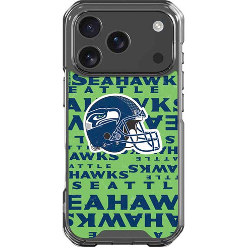 NFL Seattle Seahawks - Blast Green iPhone 18 Pro Clear Case