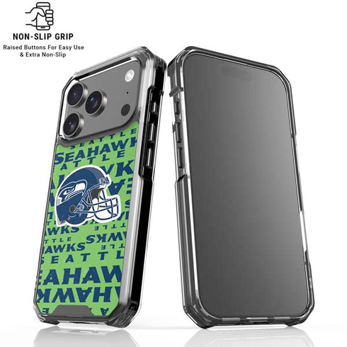 NFL Seattle Seahawks - Blast Green iPhone 18 Pro Clear Case
