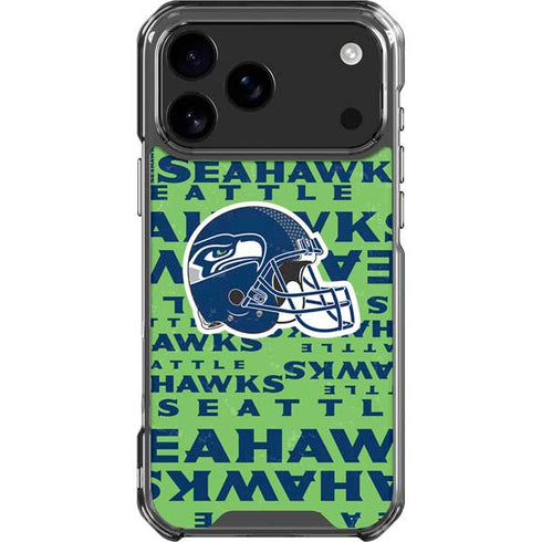 NFL Seattle Seahawks - Blast Green iPhone 18 Pro Max Clear Case