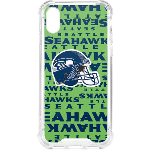 NFL Seattle Seahawks - Blast Green iPhone XS Clear Case