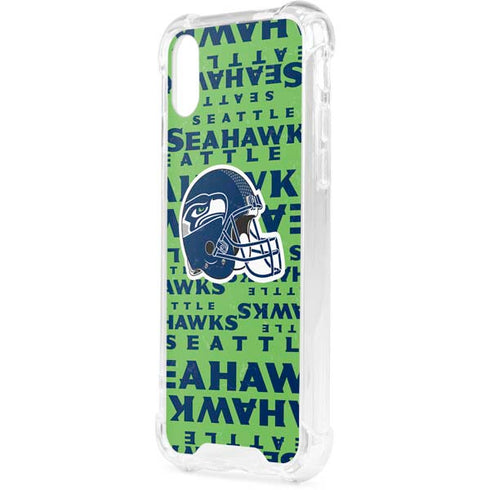 NFL Seattle Seahawks - Blast Green iPhone XS Clear Case