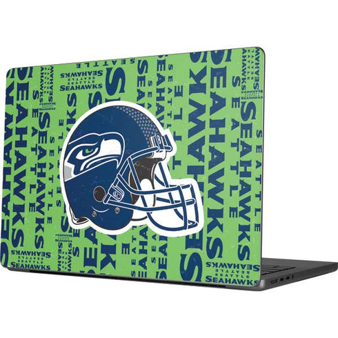 NFL Seattle Seahawks - Blast Green Apple MacBook Pro 14-inch Skin