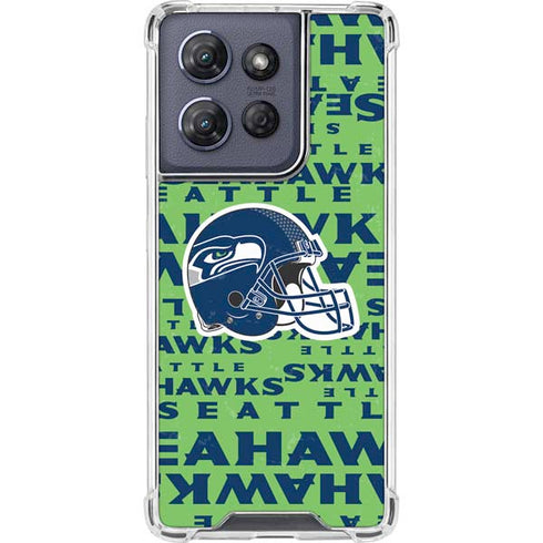 NFL Seattle Seahawks - Blast Green Moto G 5G (2025) Clear Case