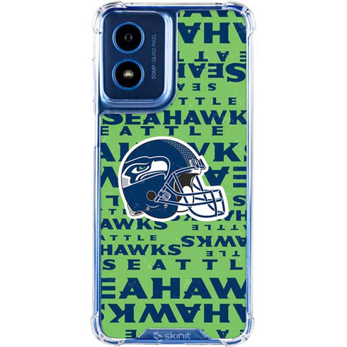 NFL Seattle Seahawks - Blast Green Moto G 5G (2024) Clear Case