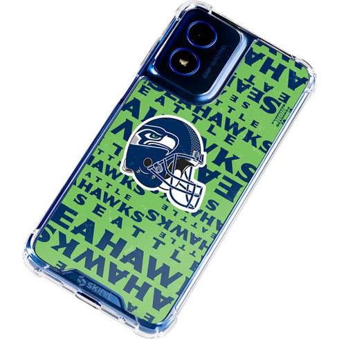 NFL Seattle Seahawks - Blast Green Moto G 5G (2024) Clear Case