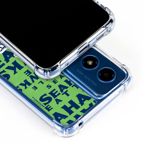 NFL Seattle Seahawks - Blast Green Moto G 5G (2024) Clear Case