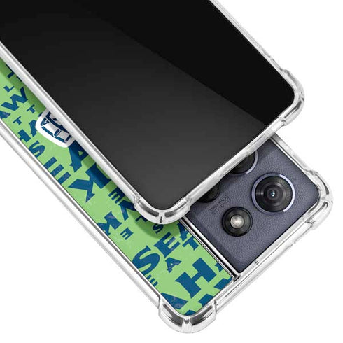 NFL Seattle Seahawks - Blast Green Moto G Stylus 5G (2025) Clear Case