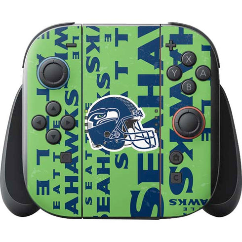 NFL Seattle Seahawks - Blast Green Nintendo Switch 2 (2025) with Joy-Con Skin