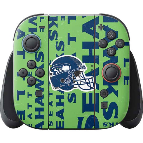 NFL Seattle Seahawks - Blast Green Nintendo Switch 2 (2025) Joy-Con Controller Skin
