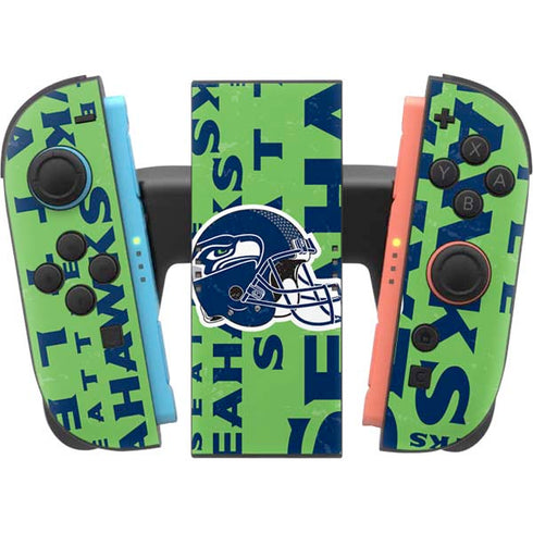 NFL Seattle Seahawks - Blast Green Nintendo Switch 2 (2025) Joy-Con Controller Skin