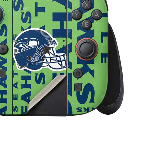 NFL Seattle Seahawks - Blast Green Nintendo Switch 2 (2025) Joy-Con Controller Skin