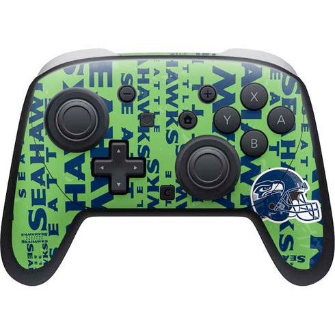 NFL Seattle Seahawks - Blast Green Nintendo Skins