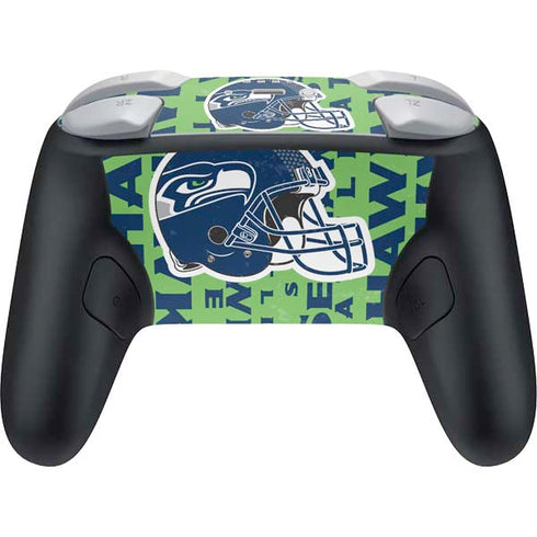NFL Seattle Seahawks - Blast Green Nintendo Switch 2 (2025) Pro Controller Skin