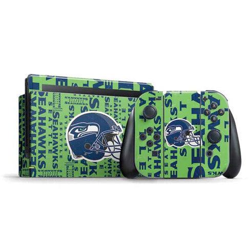 NFL Seattle Seahawks - Blast Green Nintendo Skins