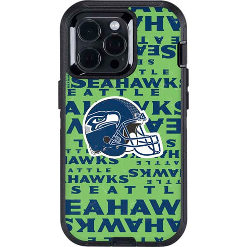 NFL Seattle Seahawks - Blast Green Otterbox Defender iPhone Skin
