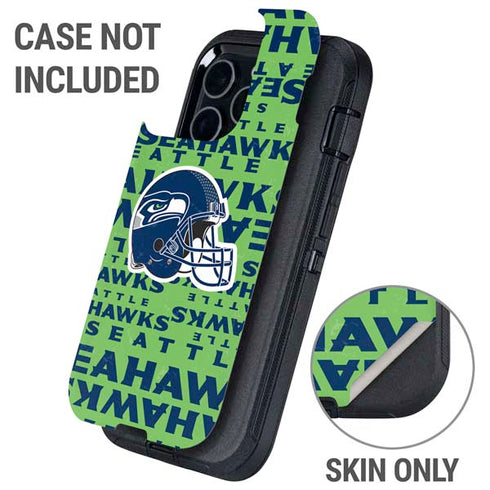 NFL Seattle Seahawks - Blast Green Otterbox Defender iPhone Skin