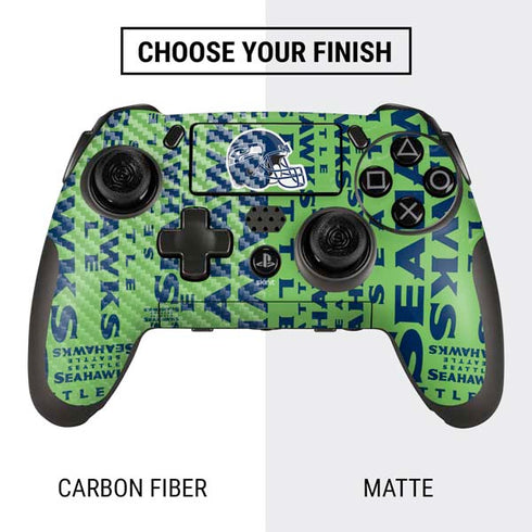NFL Seattle Seahawks - Blast Green PlayStation Scuf Vantage 2 Controller Skin