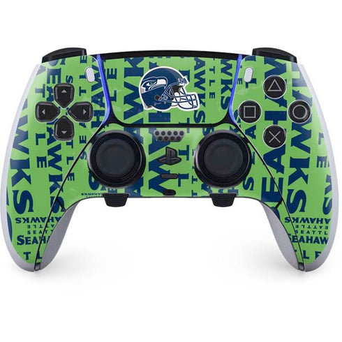 NFL Seattle Seahawks - Blast Green PS5 DualSense Edge Pro Controller Skin