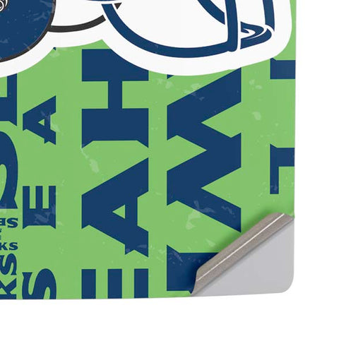 NFL Seattle Seahawks - Blast Green PS5 Pro Disk Console Skin