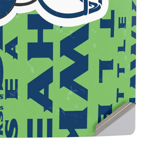 NFL Seattle Seahawks - Blast Green PS5 Slim Digital Edition Console Skin