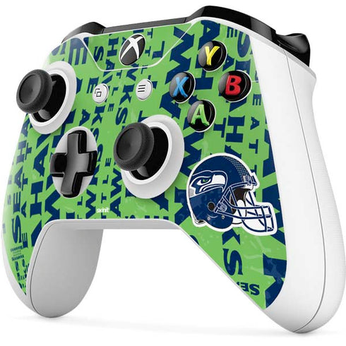 NFL Seattle Seahawks - Blast Green Xbox One S All-Digital Edition Bundle Skin