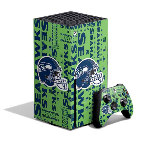 NFL Seattle Seahawks - Blast Green Xbox Series X Skins