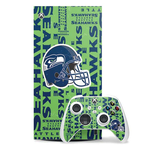 NFL Seattle Seahawks - Blast Green Xbox Series X Skins