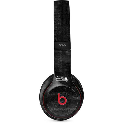 NFL Seattle Seahawks Black & White Beats Solo 3 Wireless Skin