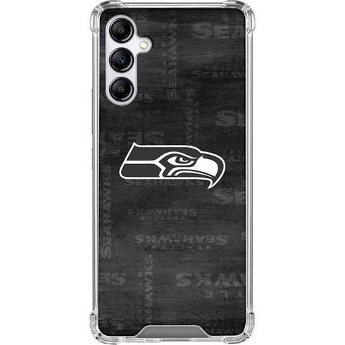NFL Seattle Seahawks Black & White Gabb Phone 4 Clear Case