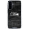 NFL Seattle Seahawks Black & White Galaxy A36 5G Clear Case