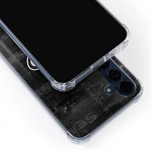 NFL Seattle Seahawks Black & White Galaxy A55 5G Clear Case