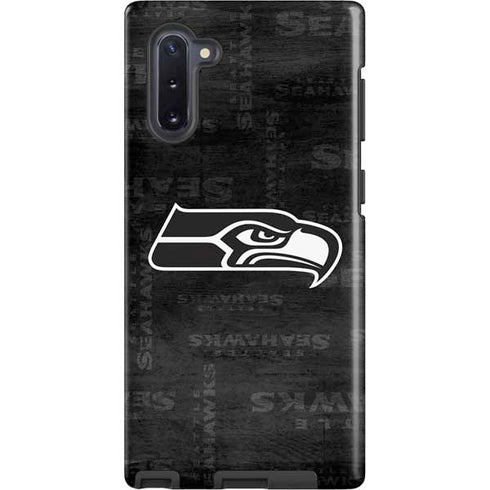 NFL Seattle Seahawks Black & White Galaxy Note 10 Pro Case
