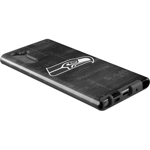 NFL Seattle Seahawks Black & White Galaxy Note 10 Pro Case