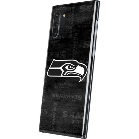 NFL Seattle Seahawks Black & White Galaxy Note 10 Skin