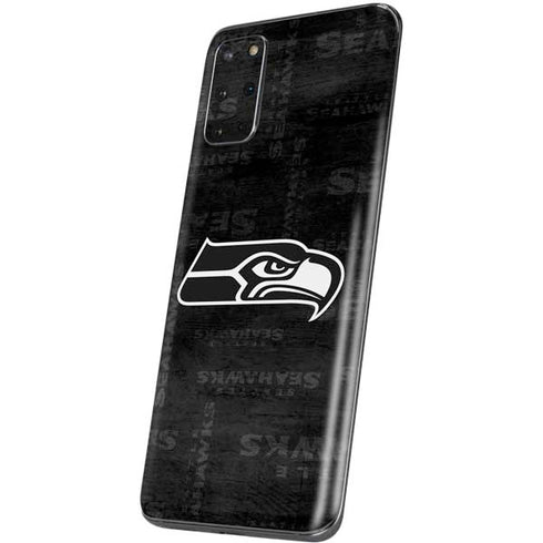 NFL Seattle Seahawks Black & White Galaxy S20 Plus Skin