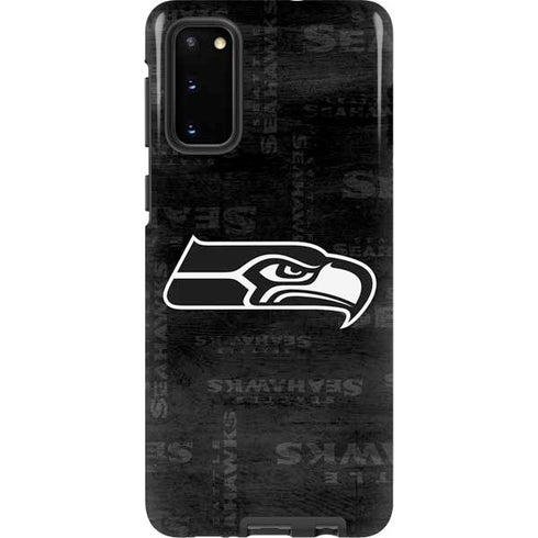 NFL Seattle Seahawks Black & White Galaxy S20 Pro Case