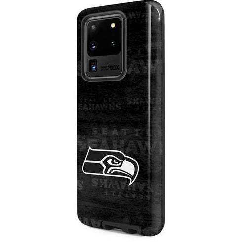 NFL Seattle Seahawks Black & White Galaxy S20 Ultra 5G Pro Case