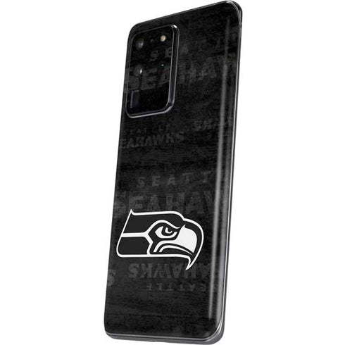 NFL Seattle Seahawks Black & White Galaxy S20 Ultra 5G Skin