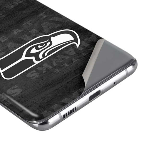 NFL Seattle Seahawks Black & White Galaxy S20 Ultra 5G Skin