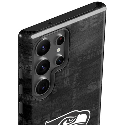 NFL Seattle Seahawks Black & White Galaxy S23 Ultra Pro Case