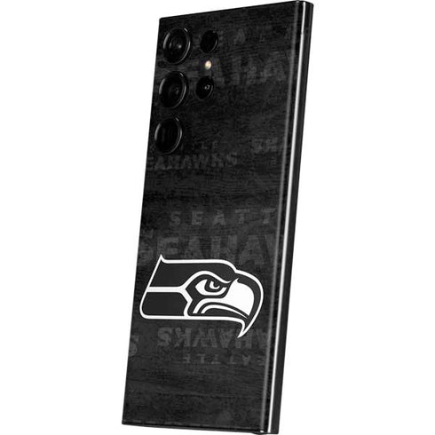 NFL Seattle Seahawks Black & White Galaxy Skins